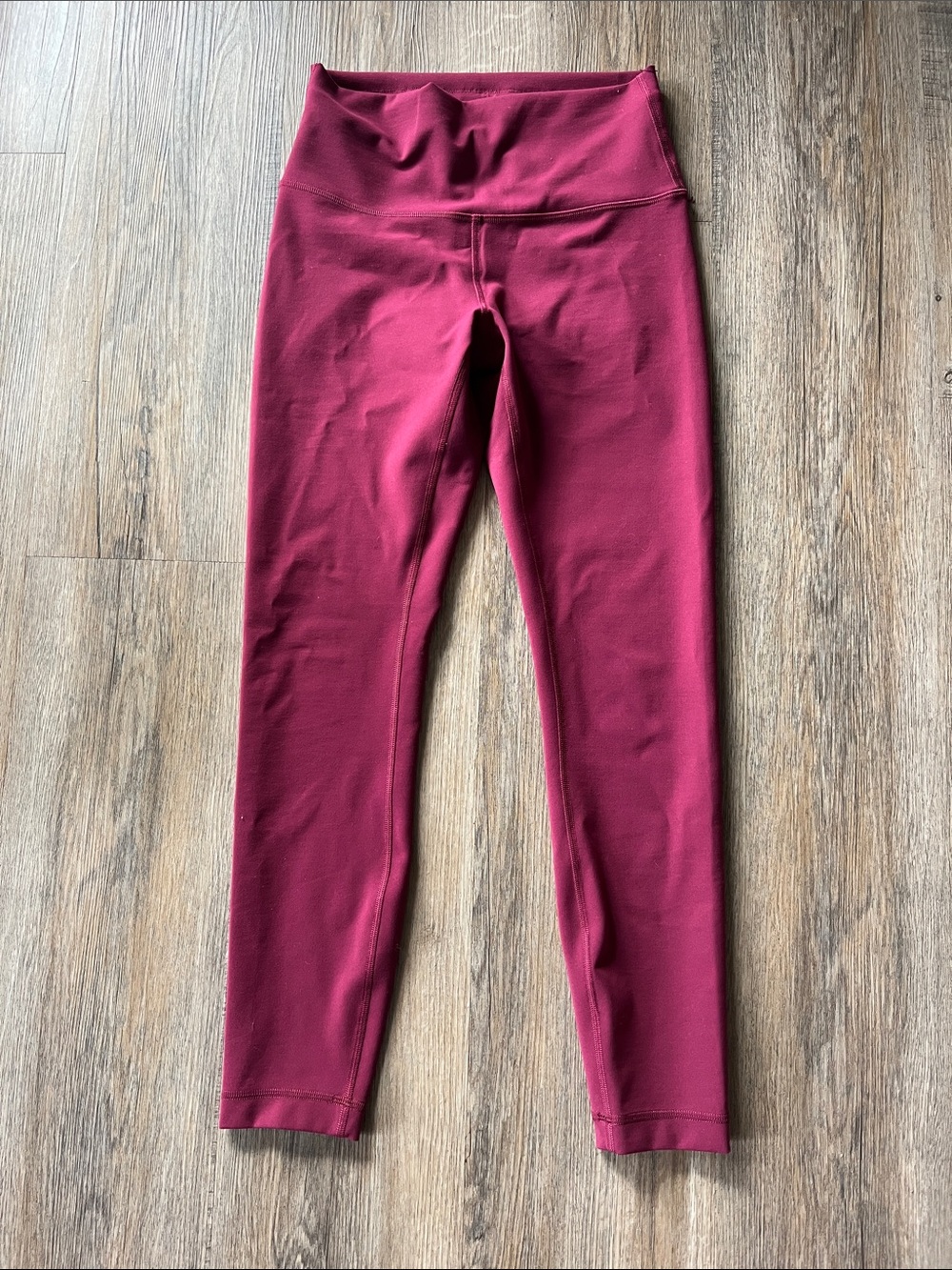 lululemon athletica Burgundy High-Rise Leggings